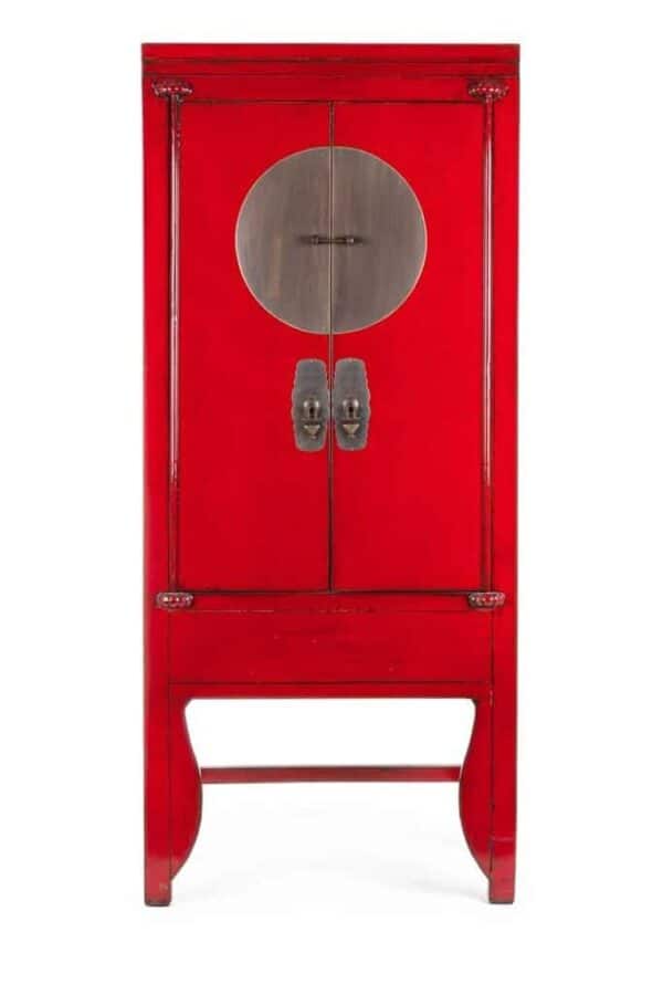 Armadio-orientale-antico-rosso