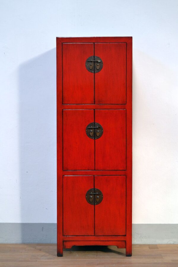 armadio-etnico-rosso-lacca-rossa-6-sportelli-chiusure-in-ottone