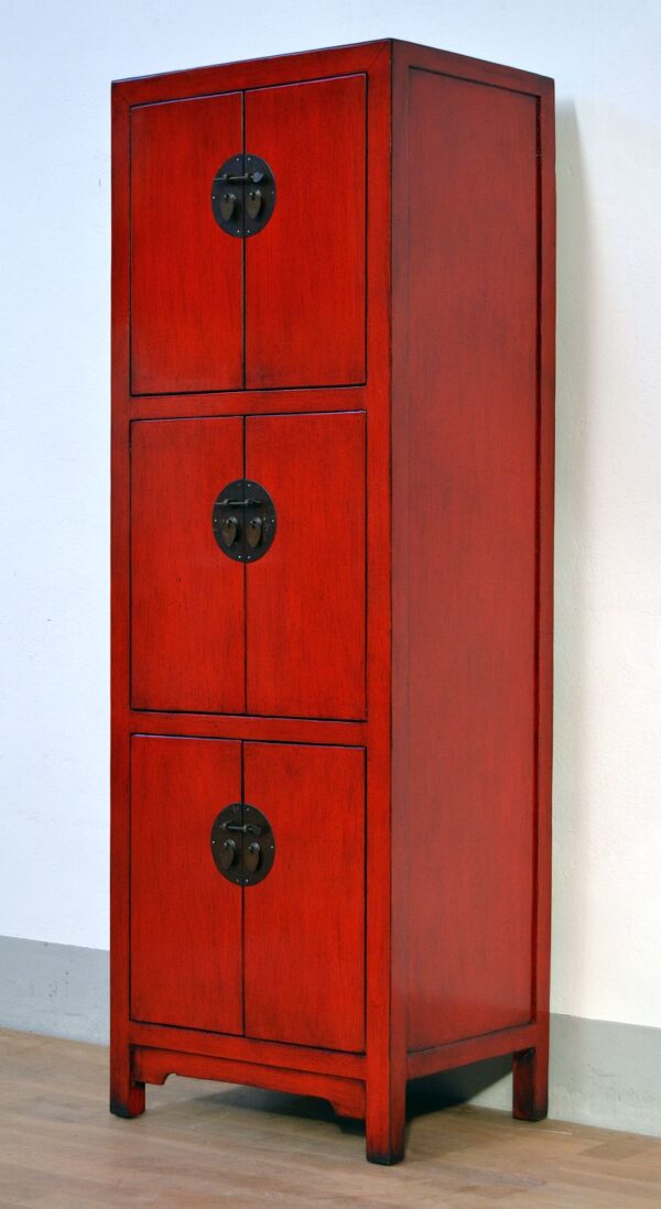 armadio-etnico-rosso-lacca-rossa-6-sportelli-chiusure-in-ottone