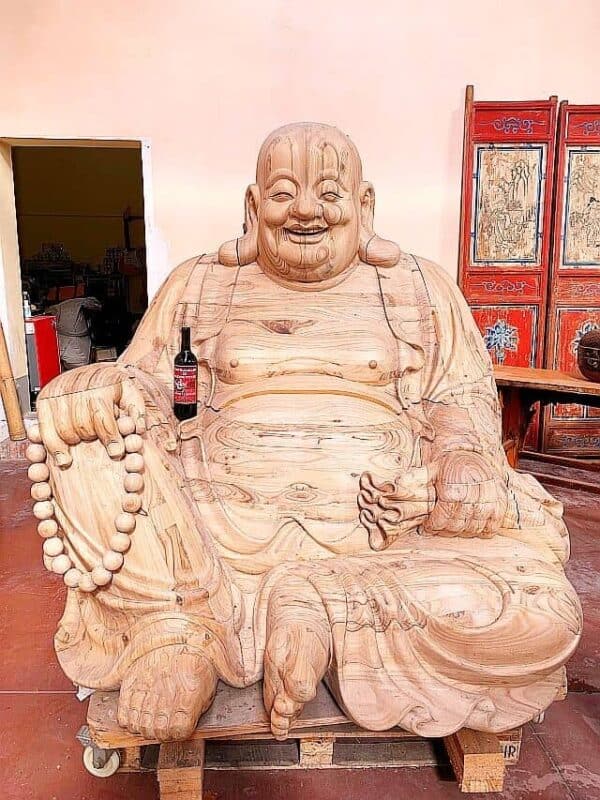 Statua Buddha ridente cinese Budai grandi dimensioni