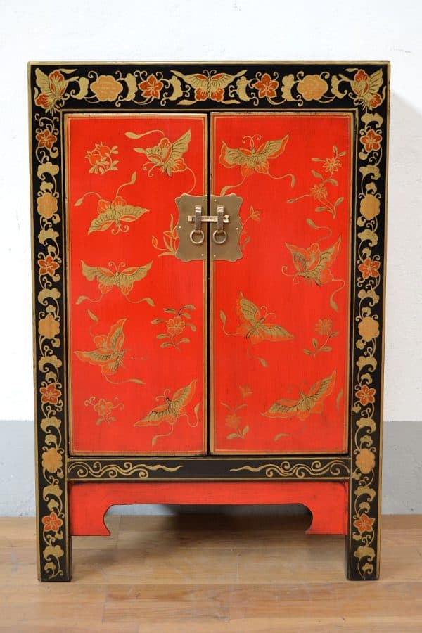 mobile-cinese-shanxi-nero-rosso-con-decori-oro