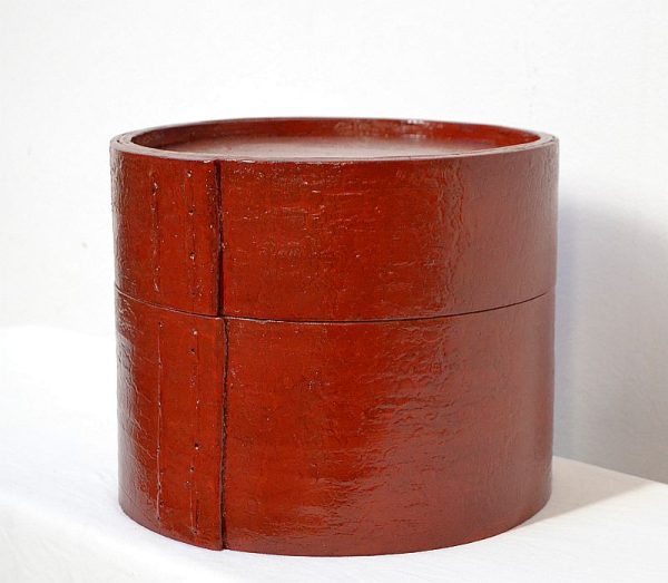 scatola-cinese-circolare-antica-lacca-rossa-originale