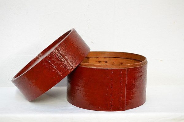 scatola-cinese-circolare-antica-lacca-rossa-originale
