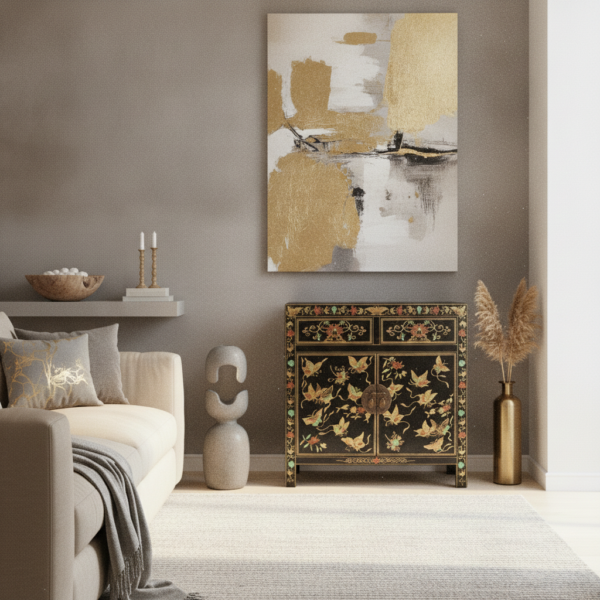 credenza-cinese-in-stile-qing-laccata-nera-decori-oro-farfalle