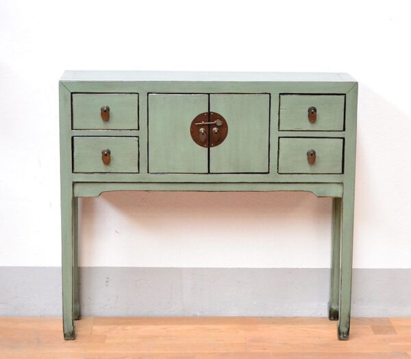 consolle-cinese-in-legno-di-olmo-color-salvia