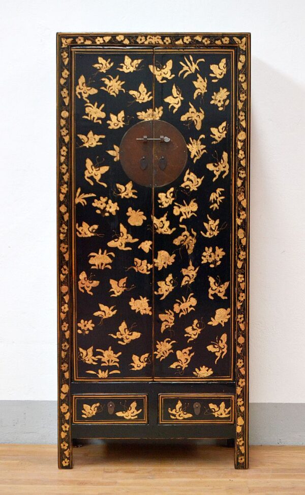 antico-mobile-cinese-shanxi-laccato-nero-con-farfalle-in-oro