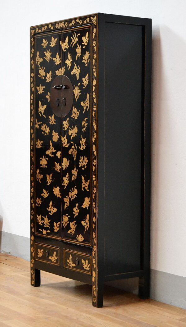 antico-mobile-cinese-shanxi-laccato-nero-con-farfalle-in-oro