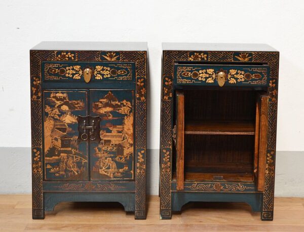 comodino-cinese-blu-shanxy-decori-oro